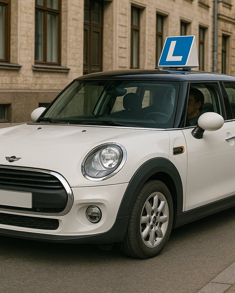 mini con el carnet de conducir B